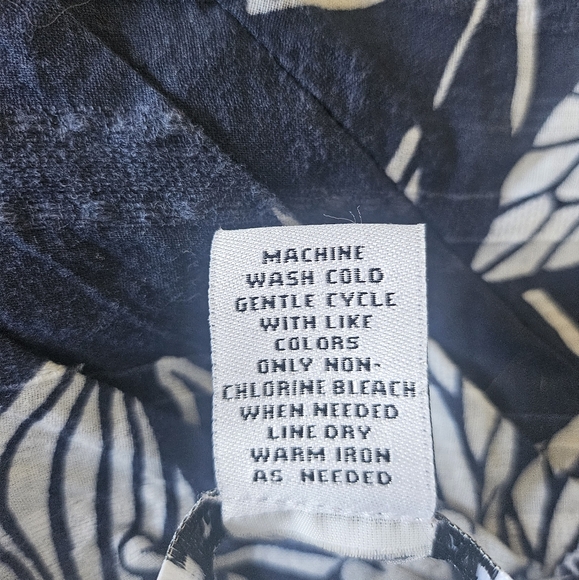 Amanda Lane Blue & White Floral Flare Sleeveless Cotton Midi Dress, Size 12 - Picture 8 of 8